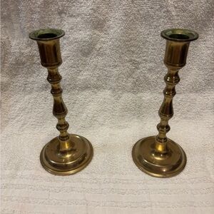 Vintage Brass Candle Holders